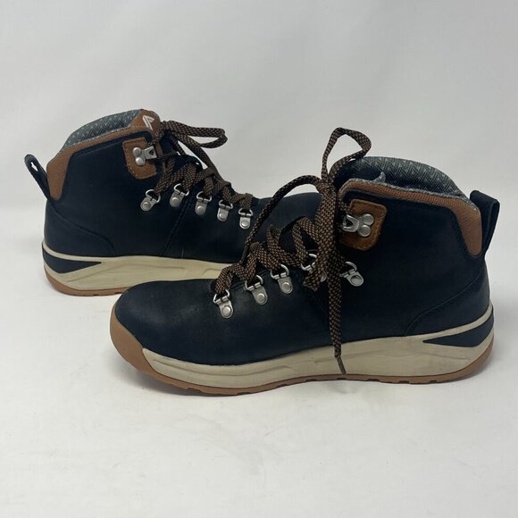 Forsake Halden Mid Men's Waterproof Hiking Sneaker Boot 8 Black Tan - Picture 8 of 14